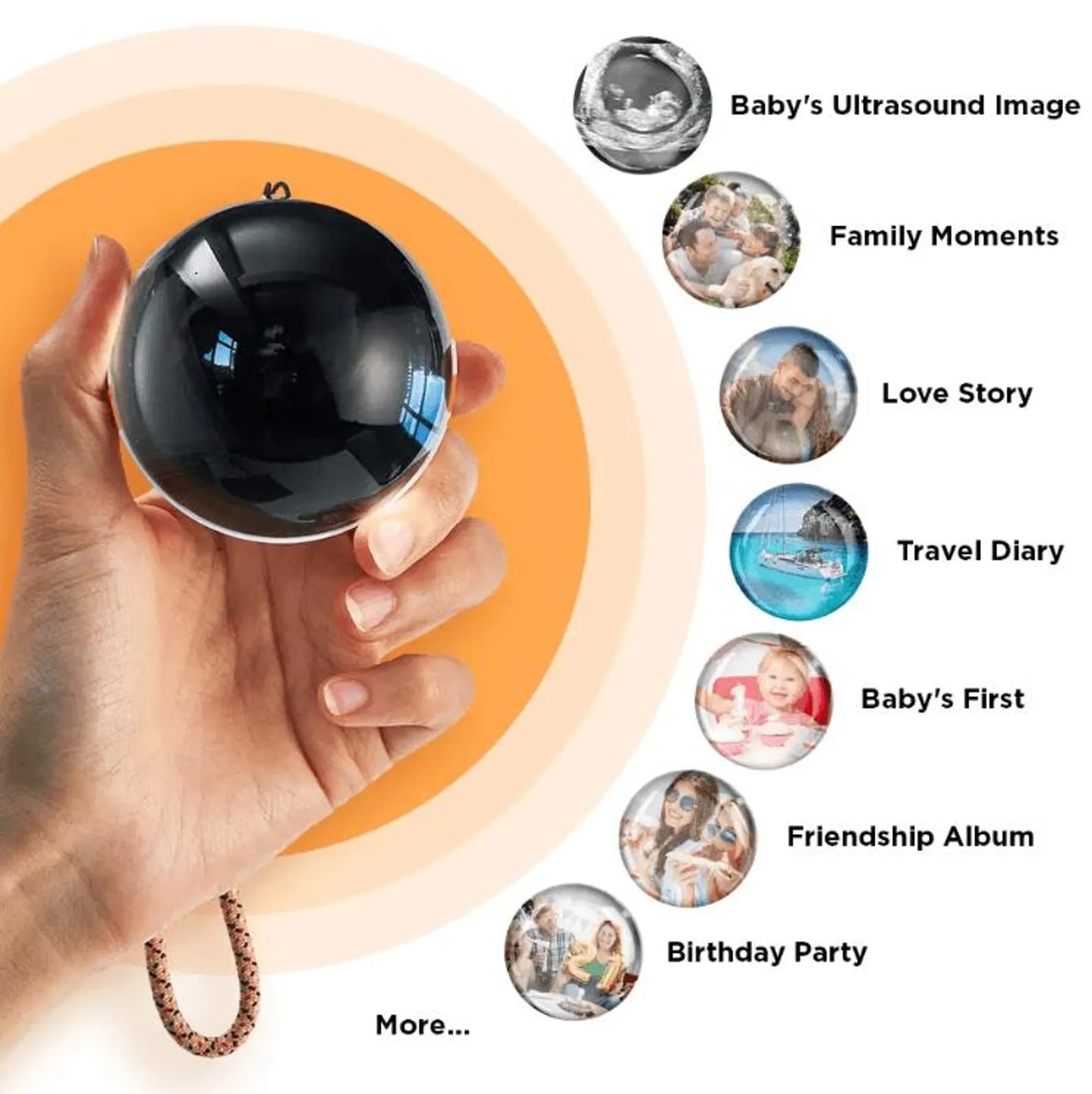 Personalized Video Globe: Custom Photo & Video Keepsake