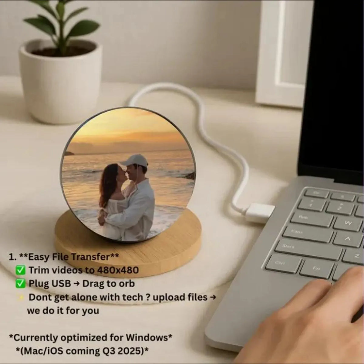 Personalized Video Globe: Custom Photo & Video Keepsake